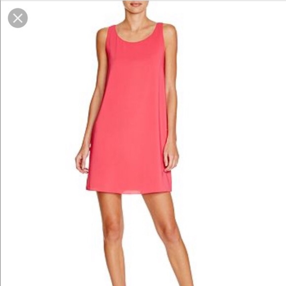 Alice and Olivia Pink Silk Racerback Tank Dress